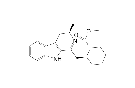 Methyl 2-[3',4'-dihydro-3'-methyl-.beta.-carbolin-1'-yl)methyl]cyclohexane-1-carboxylate