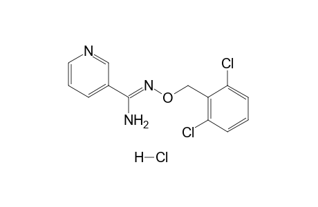 O-(2,6-DICHLOROBENZYL)NICOTINAMIDOXIME, MONOHYDROCHLORIDE