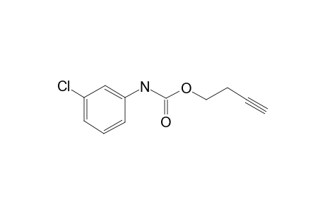 Carbamic acid, (3-chlorophenyl)-, 3-butynyl ester