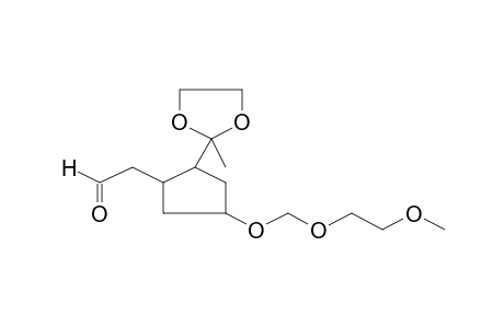 Cyclopentane, 1-(S)-(2-methyl-1,3-dioxolan-2-yl)-2-(R)-formylmethyl-4-(R)-(2-methoxyethoxymethoxy)-