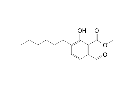 Methyl 6-formyl-3-hexyl-2-hydroxy-benzoate