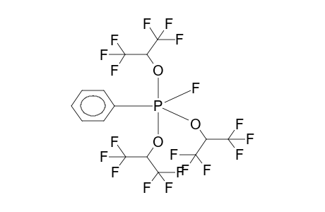 TRIS(ALPHA-HYDROHEXAFLUOROISOPROPOXY)PHENYLFLUOROPHOSPHORANE