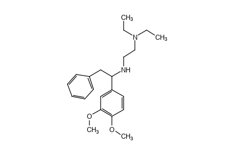 N,N-diethyl-N'-[alpha-(3,4-dimethoxyphenyl)phenethyl]ethylenediamine