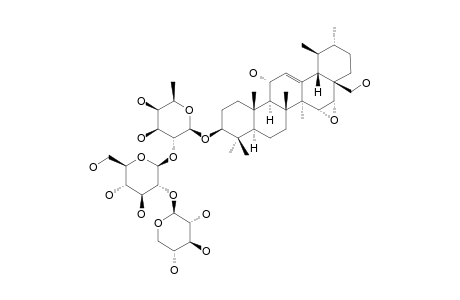 ROTUNDIFOLIOSIDE-D;#12;15-ALPHA,16-ALPHA-EPOXY-11-ALPHA,28-DIHYDROXY-URS-12-EN-3-BETA-YL-BETA-D-XYLOPYRANOSYL-(1->2)-BETA-D-GLUCOPYRANOSYL-(1->2)-BETA-D-FUCOP