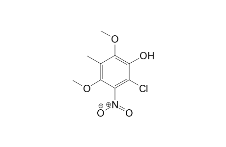 2-Chloro-4,6-dimethoxy-5-methyl-3-nitrophenol