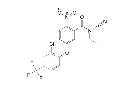 Benzamide, 5-[2-chloro-4-(trifluoromethyl)phenoxy]-N-cyano-N-ethyl-2-nitro-