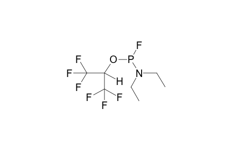 1-HYDROHEXAFLUOROISOPROPYL N,N-TETRAETHYLFLUOROAMIDOPHOSPHITE