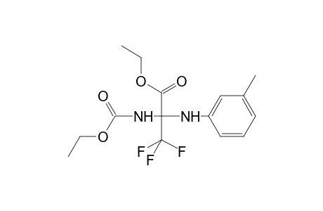 Ethyl 2-[(ethoxycarbonyl)amino]-3,3,3-trifluoro-2-[(3-methylphenyl)amino]propanoate