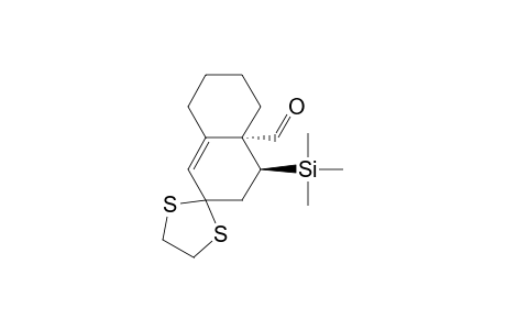 Spiro[1,3-dithiolane-2,2'(4'aH)-naphthalene]-4'a-carboxaldehyde, 3',4',5',6',7',8'-hexahydro-4'-(trimethylsilyl)-, trans-