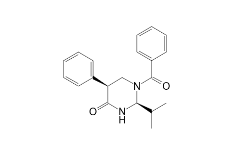 (2S,5S)-1-Benzoyl-2-isopropyl-5-phenylperhydropyrimidin-4-one