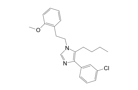 5-Butyl-4-(3-chlorophenyl)-1-(2-methoxyphenethyl)-1H-imidazole