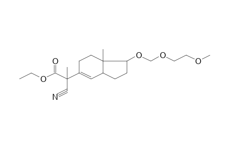 Acetic acid, 1-cyano-1-[7-(2-methoxyethoxymethoxy)-6-methylbicyclo[4.3.0.]non-2-en-3-yl]-1-methyl-, ethyl ester