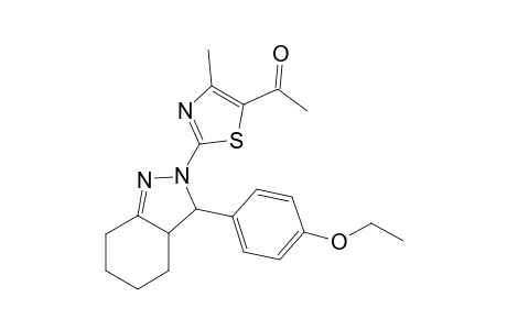 1-[2-[3-(4-ethoxyphenyl)-3,3a,4,5,6,7-hexahydroindazol-2-yl]-4-methyl-1,3-thiazol-5-yl]ethanone