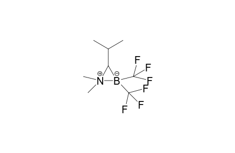 3-Isopropyl-1,1-dimethyl-2,2-bis(trifluoromethyl)-1-azonia-2-boratacyclopropane