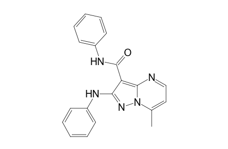 2-Anilino-7-methyl-N-phenylpyrazolo[1,5-a]pyrimidine-3-carboxamide