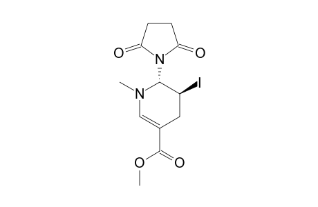 METHYL-TRANS-3-IODO-1-METHYL-2-SUCCINIMIDO-1,2,3,4-TETRAHYDROPYRIDINE-5-CARBOXYLATE