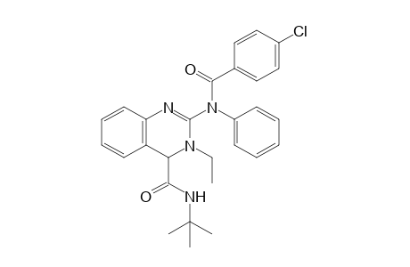 N-(tert-Butyl)-2-(4-chloro-N-phenylbenzamido)-3-ethyl-3,4-dihydroquinazoline-4-carboxamide