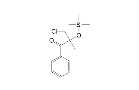3-CHLOR-2-METHYL-1-PHENYL-2-(TRIMETHYLSILOXY)-1-PROPANONE
