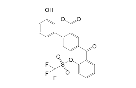 Methyl 3'-Hydroxy-4-[2-(trifluoromethanesulfonyloxy)benzoyl]biphenyl-2-carboxylate