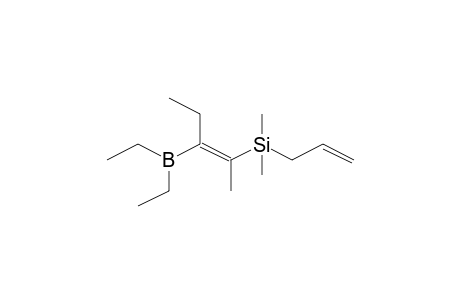 2-Pentene, 2-allyldimethylsilyl-3-diethylboryl-