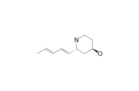 (2-R,4-R)-4-HYDROXY-2-(1,3-PENTA-DIENYL)-PIPERIDINE