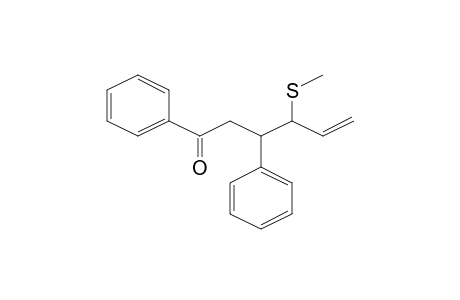 4-Methylsulfanyl-1,3-diphenylhex-5-en-1-one