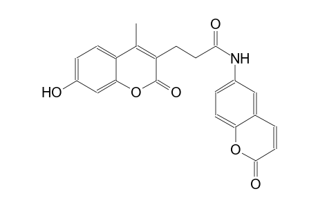 2H-1-benzopyran-3-propanamide, 7-hydroxy-4-methyl-2-oxo-N-(2-oxo-2H-1-benzopyran-6-yl)-