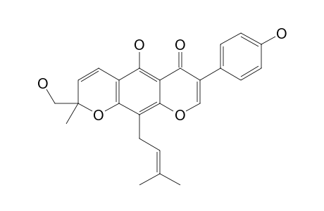 5,4'-DIHYDROXY-8-(3,3-DIMETHYLALLYL)-2''-HYDROXYMETHYL-2''-METHYLPYRANO-[5,6:6,7]-ISOFLAVONE