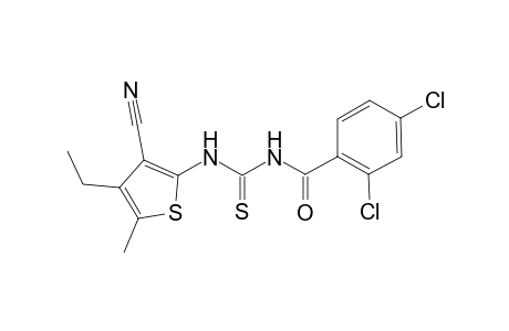 thiourea, N-(3-cyano-4-ethyl-5-methyl-2-thienyl)-N'-(2,4-dichlorobenzoyl)-