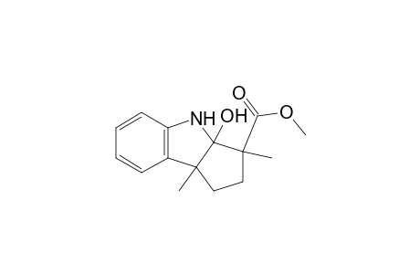 3a-Hydroxy-3,8b-dimethyl-1,2,3,3a,4,8b-hexahydro-cyclopent(B)indole-3-carboxylic acid, methyl ester