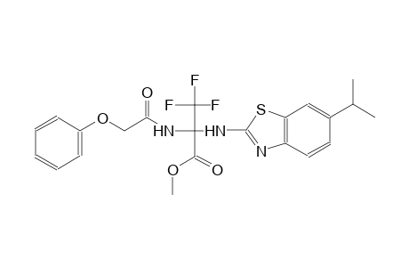 methyl 3,3,3-trifluoro-2-[(6-isopropyl-1,3-benzothiazol-2-yl)amino]-2-[(phenoxyacetyl)amino]propanoate