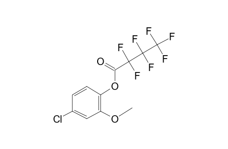 4-Chloro-2-methoxyphenol, heptafluorobutyrate