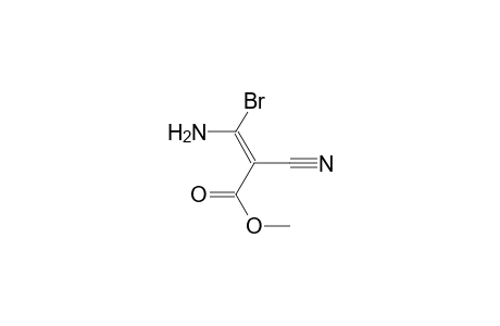 (E)-3-amino-3-bromo-2-cyano-acrylic acid methyl ester