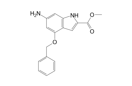 1H-Indole-2-carboxylic acid, 6-amino-4-(phenylmethoxy)-, methyl ester