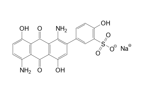 5-(1,5-Diamino-4,8-dihydroxy-2-anthraquinonyl)-2-hydroxybenzenesulfonic acid, monosodium salt