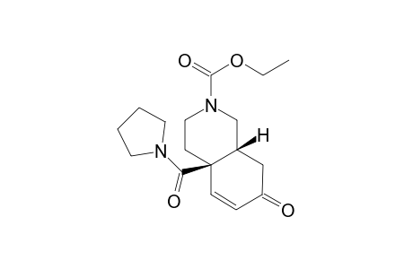 (4aR,8aR)-7-keto-4a-(pyrrolidine-1-carbonyl)-3,4,8,8a-tetrahydro-1H-isoquinoline-2-carboxylic acid ethyl ester