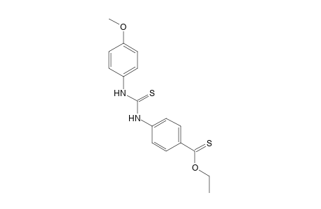 p-[3-(p-methoxyphenyl)-2-thioureido]thiobenzoic acid, O-ethyl ester