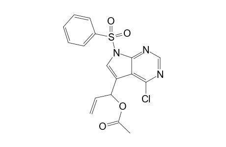 1-(4-Chloro-7-(phenylsulfonyl)-7H-pyrrolo[2,3-d]pyrimidin-5-yl)-allyl Acetate