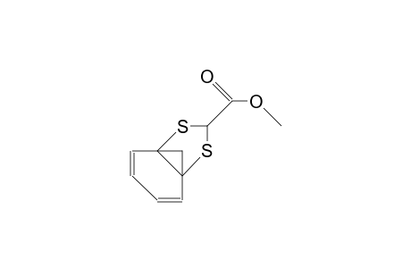 endo-8-Carbomethoxy-7,9-dithia-tricyclo(4.3.1.0/1,6/)nona-2,4-diene