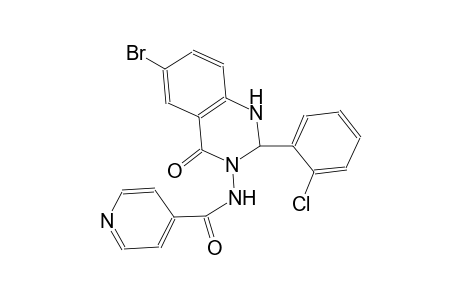 N-(6-bromo-2-(2-chlorophenyl)-4-oxo-1,4-dihydro-3(2H)-quinazolinyl)isonicotinamide