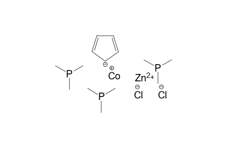 (Cyclopentadienyl)[dichloro(trimethylphosphane)zinc]bis(trimethylphosphane)cobalt(Cu-Zn)