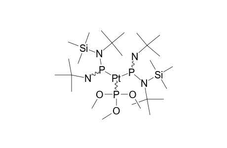 BIS-([TERT.-BUTYL-(TRIMETHYLSILYL)-AMINO]-(TERT.-BUTYLIMINO)-PHOSPHANE)-(TRIMETHYLPHOSPHITE)-PLATIN-(0)