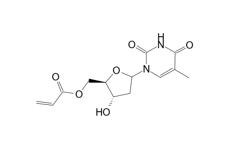 1-Thymine-2-deoxy-.beta.-D-ribofuranos-5-yl 2-Propenoate
