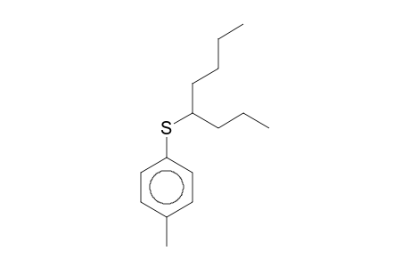 Benzene, 1-methyl-4-[(1-propylpentyl)thio]-