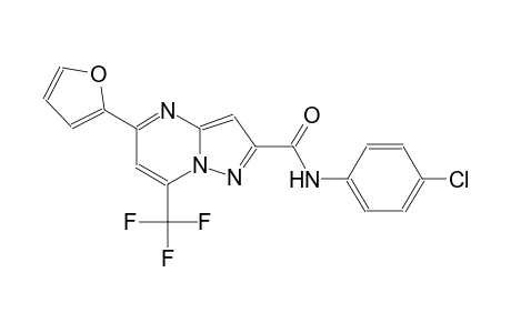 N-(4-chlorophenyl)-5-(2-furyl)-7-(trifluoromethyl)pyrazolo[1,5-a]pyrimidine-2-carboxamide