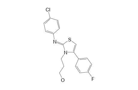 3-(2-[(4-chlorophenyl)imino]-4-(4-fluorophenyl)-1,3-thiazol-3(2H)-yl)-1-propanol