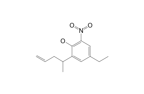 4-Ethyl-2-nitro-6-pent-4-en-2-yl-phenol