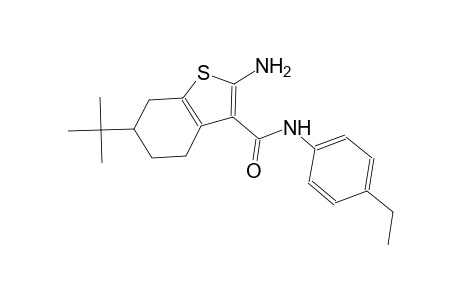2-amino-6-tert-butyl-N-(4-ethylphenyl)-4,5,6,7-tetrahydro-1-benzothiophene-3-carboxamide