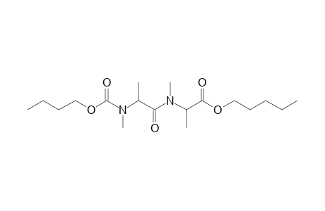 Alanylalanine, N,N'-dimethyl-N'-butoxycarbonyl-, pentyl ester