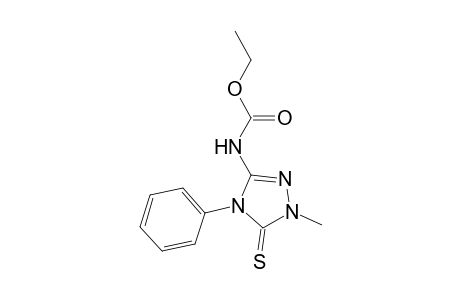 5-ETHOXYCARBONYLAMINO-2-METHYL-4-PHENYL-1,2,4-TRIAZOLINE-3-THIONE